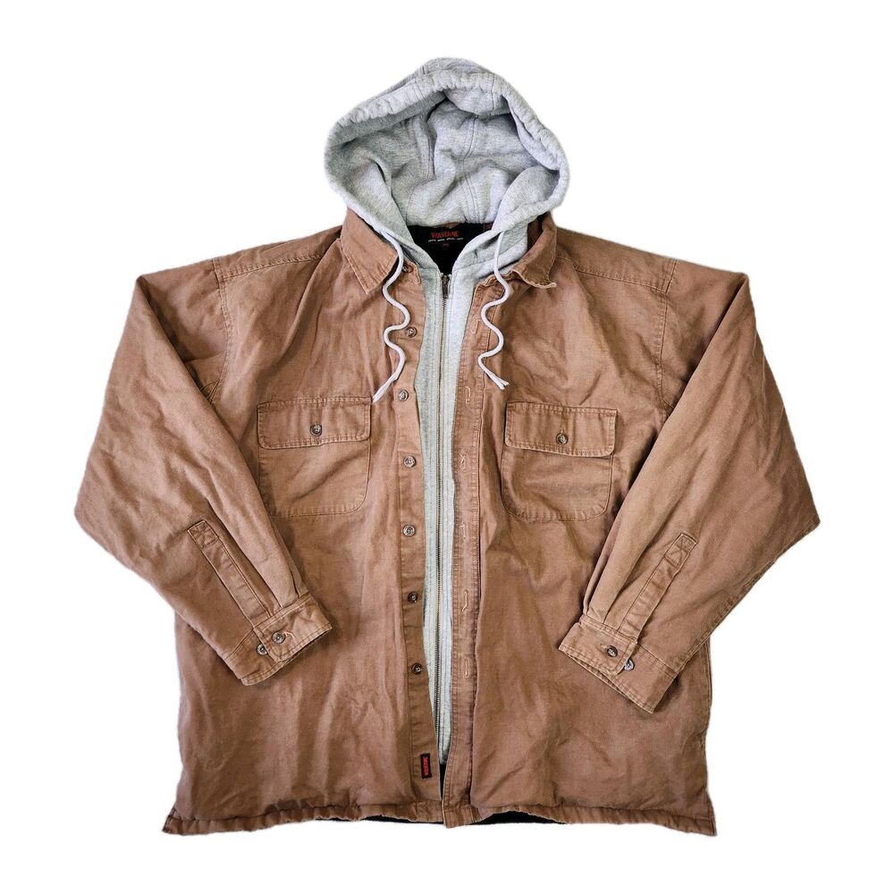 Wolverine Coat Men XXL Hooded Cavas Chore Workwear Barn Utility Outdoors Laborer